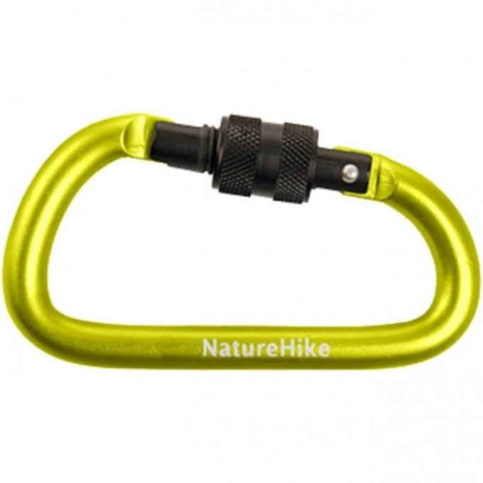 Карабин многофункциональный NATUREHIKE NH15A005-H D-Type с муфтой 6см жёлтый 6927595717417 Карабин многофункциональный NATUREHIKE NH15A005-H D-Type с муфтой 6см жёлтый 6927595717417