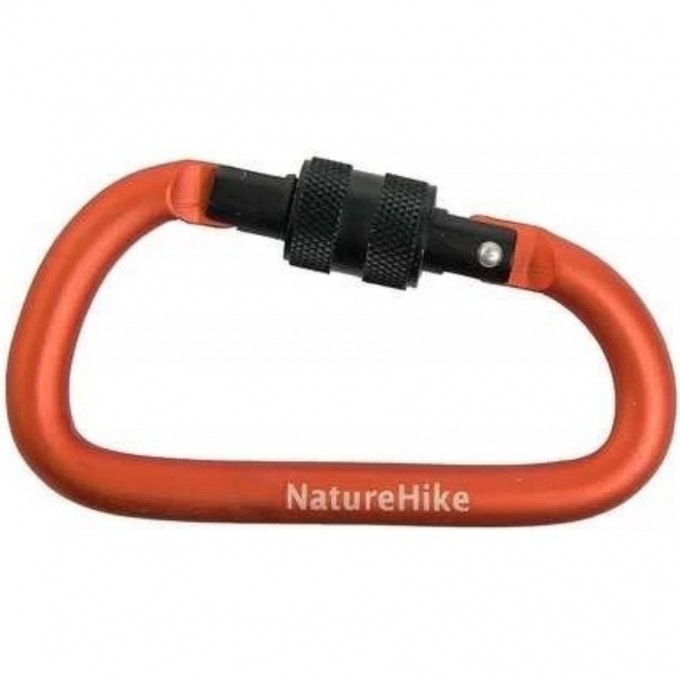 Карабин многофункциональный NATUREHIKE NH15A005-H D-Type с муфтой 6см оранжевый 6927595717424 Карабин многофункциональный NATUREHIKE NH15A005-H D-Type с муфтой 6см оранжевый 6927595717424