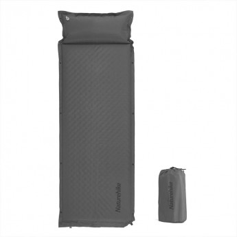 Коврик c подушкой самонадувной NATUREHIKE CNK2300DZ014 D01 серый 6см