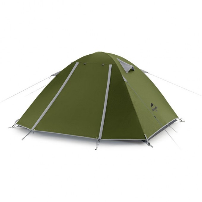 Палатка NATUREHIKE P-SERIES LIGHTWEIGH 2-местная 210T dark green 6927595783627