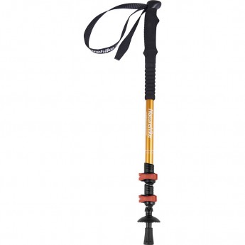 Палка треккинговая NATUREHIKE ST01 6061 AL NH17D001-Z с 3 узлами женская 57-120 золотой