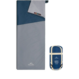 Спальный мешок NATUREHIKE SUNNY DAY PL01 CNK2550WS026 LW180, синий с голубым, размер XL