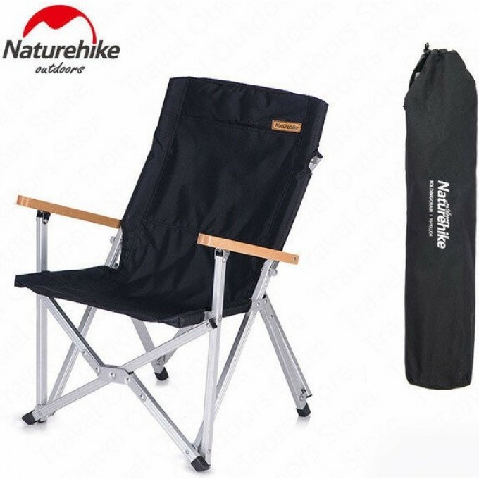 Стул NATUREHIKE NH19JJ004 складной черный 6927595739297 Стул NATUREHIKE NH19JJ004 складной черный 6927595739297